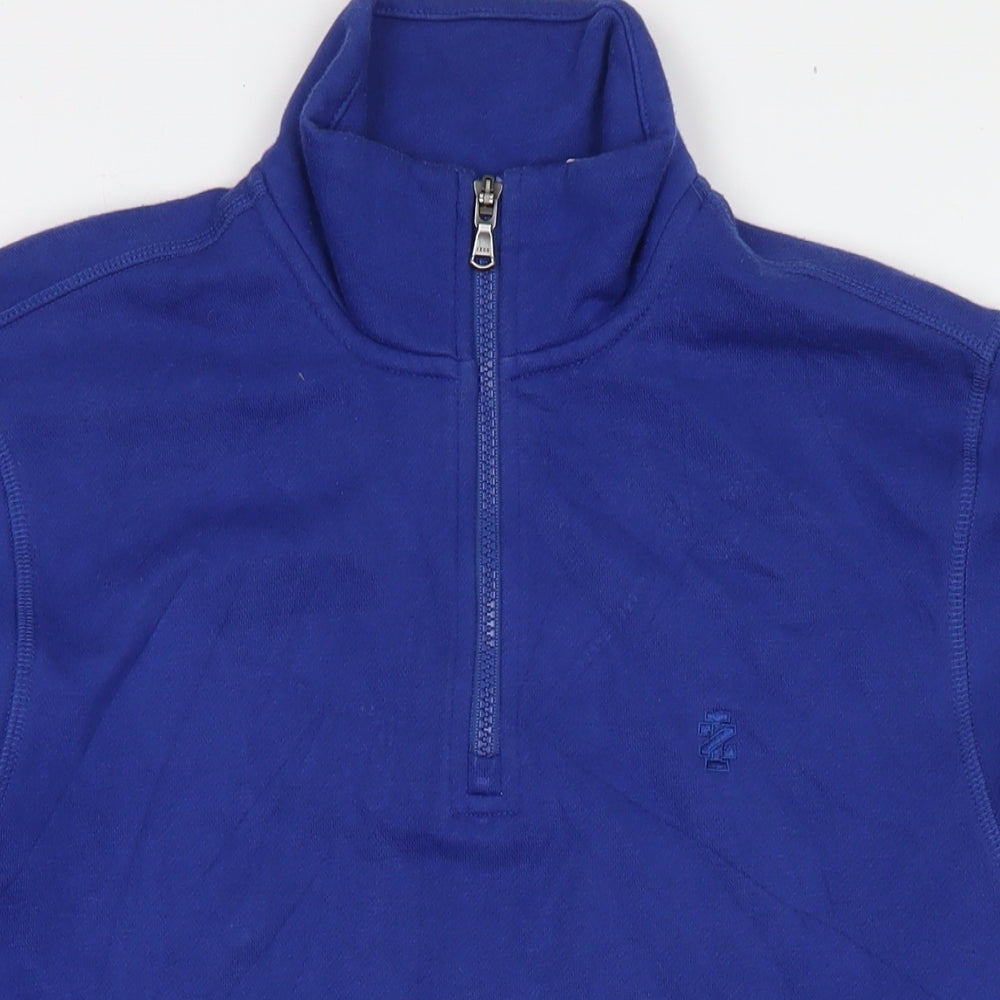 IZOD Mens Blue Cotton Pullover Sweatshirt Size S