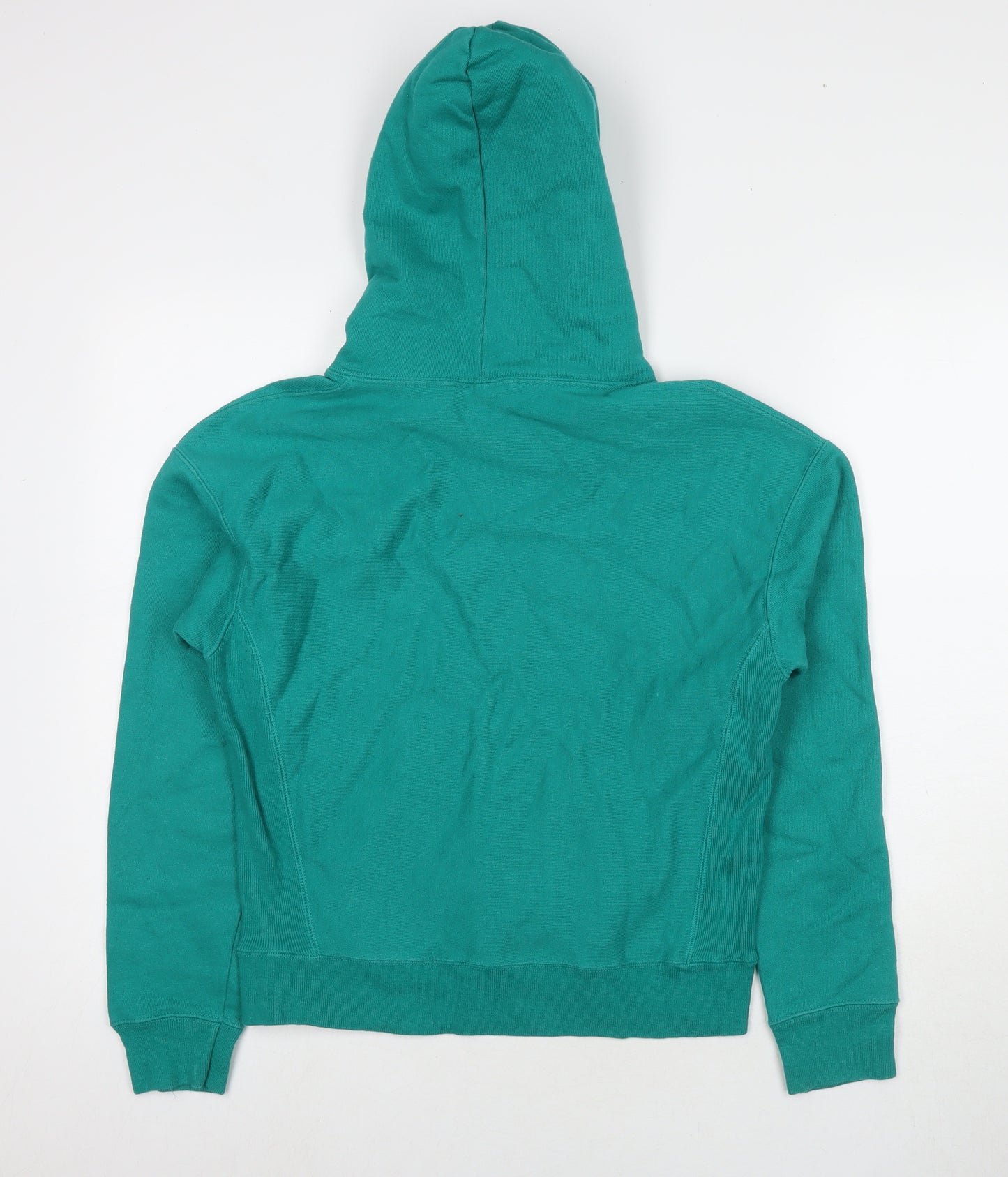 Champion Womens Green Cotton Pullover Hoodie Size S Pullover