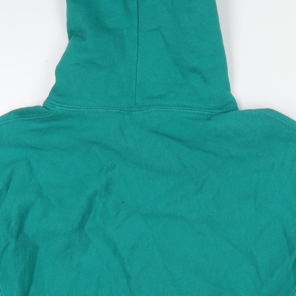 Champion Womens Green Cotton Pullover Hoodie Size S Pullover