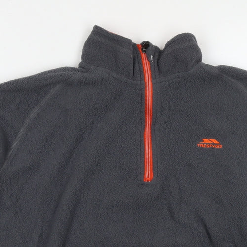 Trespass Mens Grey Polyester Pullover Sweatshirt Size S