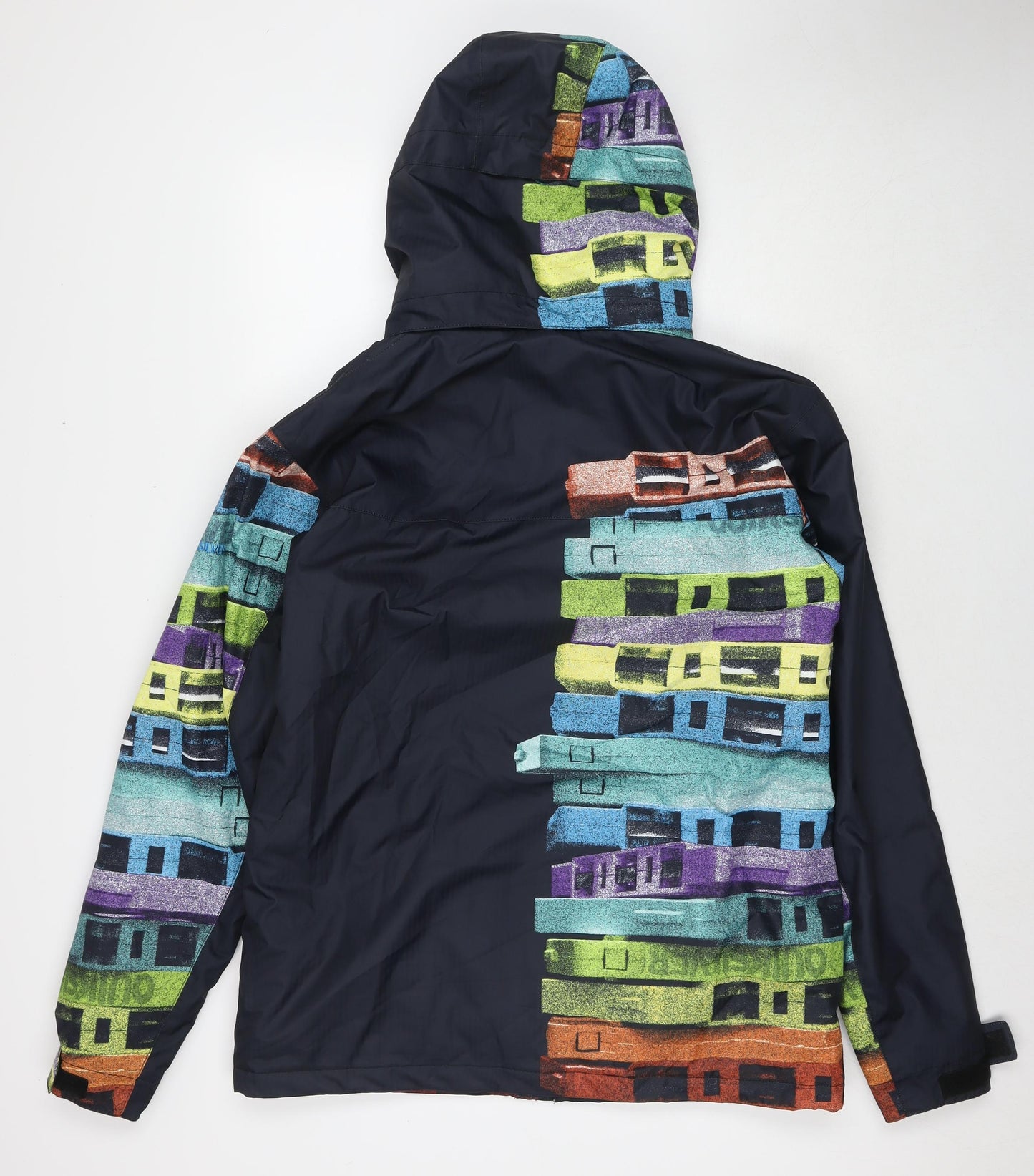 Quiksilver Mens Multicoloured Geometric Jacket Size S Zip