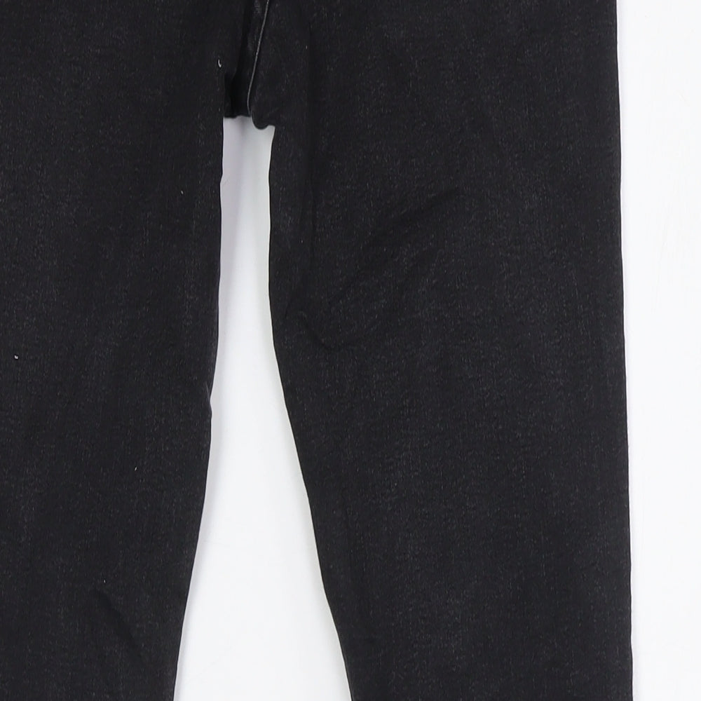 Marks and Spencer Womens Black Cotton Skinny Jeans Size 10 L30 in Regular Button