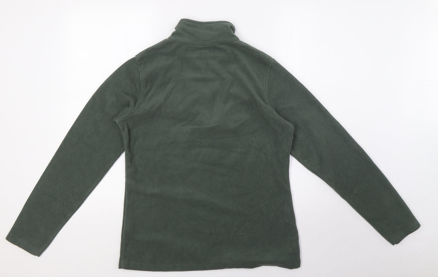 Mountain Warehouse Womens Green Polyester Pullover Sweatshirt Size M Zip - 1/4 Zip