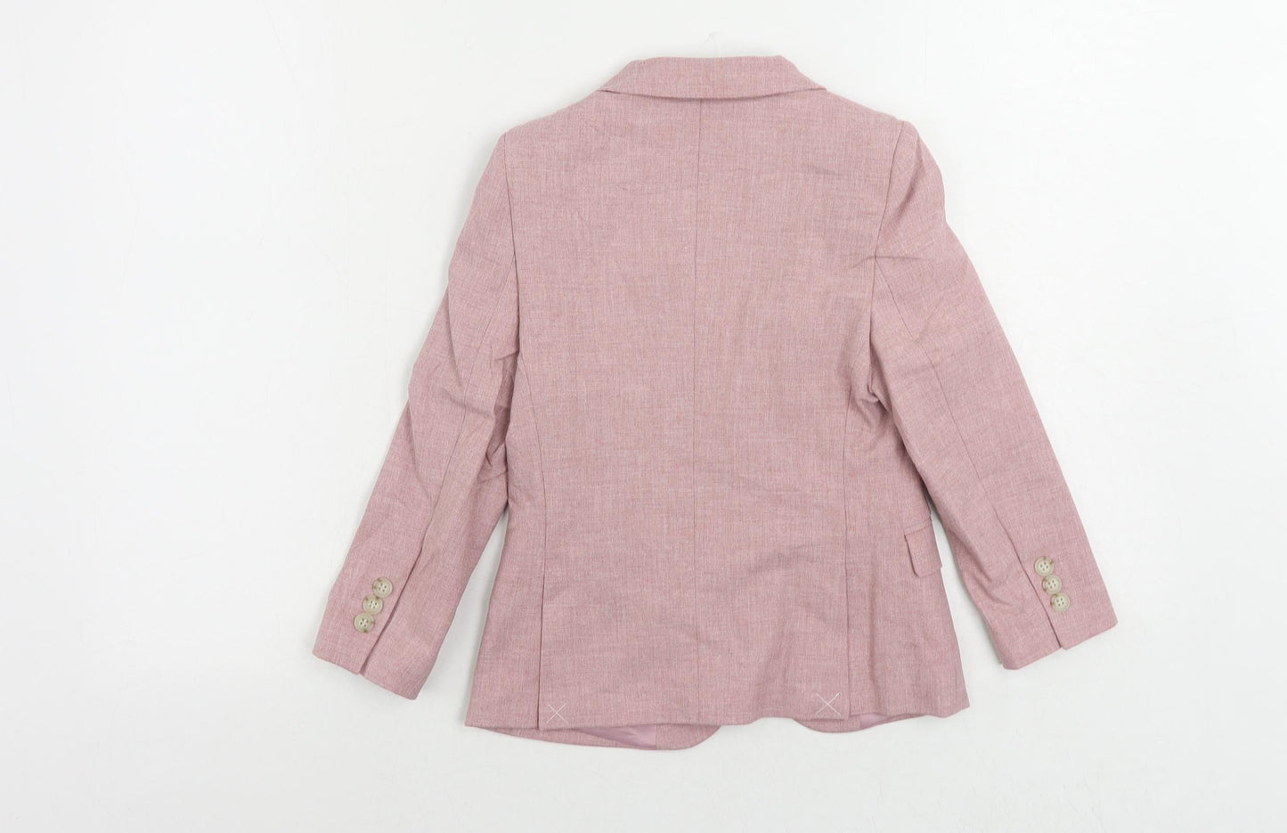 Marks and Spencer Boys Pink Jacket Blazer Size 6-7 Years Button