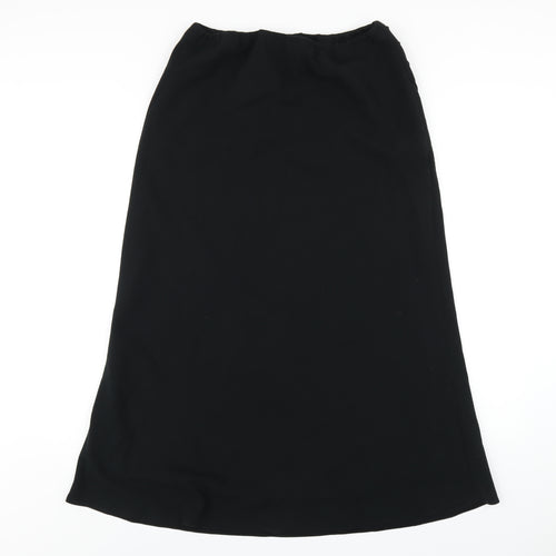 Mia Moda Womens Black Polyester A-Line Skirt Size 16