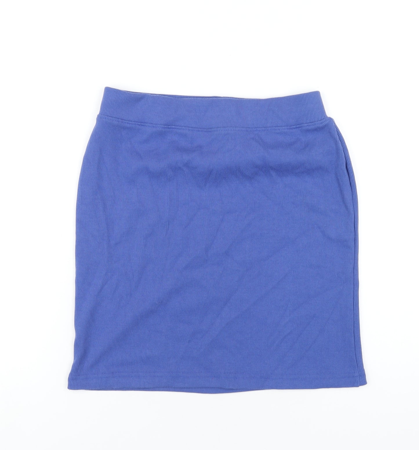 Missguided Womens Blue Cotton Mini Skirt Size 12