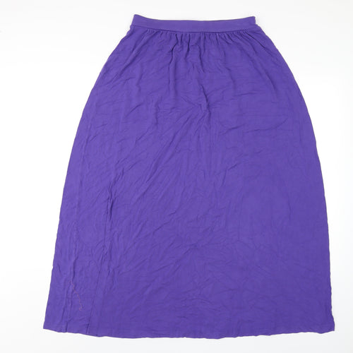 Boden Womens Purple Viscose A-Line Skirt Size 12