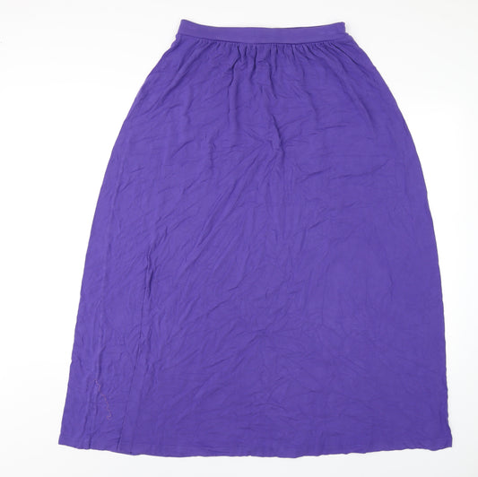 Boden Womens Purple Viscose A-Line Skirt Size 12