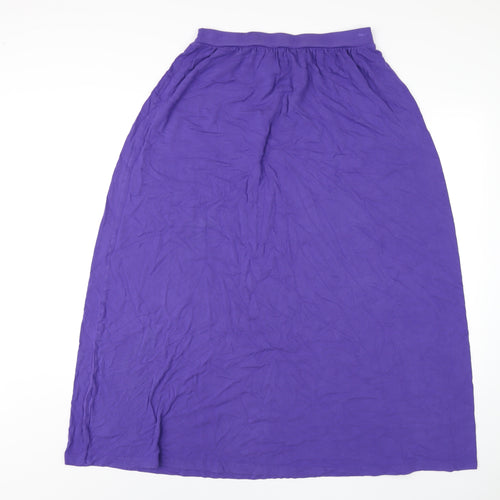 Boden Womens Purple Viscose A-Line Skirt Size 12