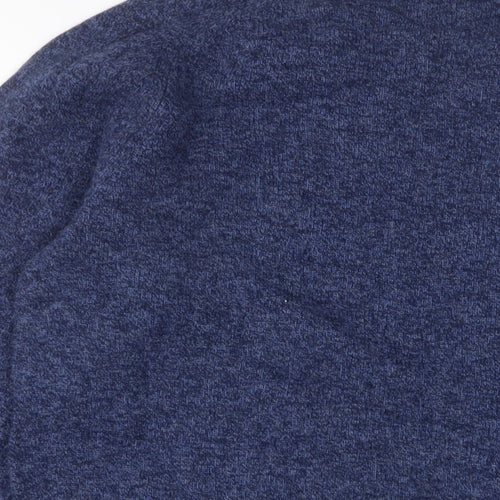 Uniqlo Womens Blue Crew Neck Wool Pullover Jumper Size M