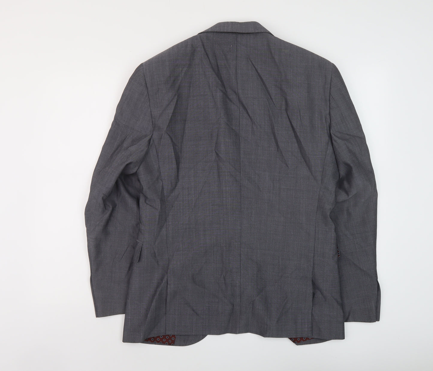 NEXT Mens Grey Wool Jacket Suit Jacket Size 40 Regular