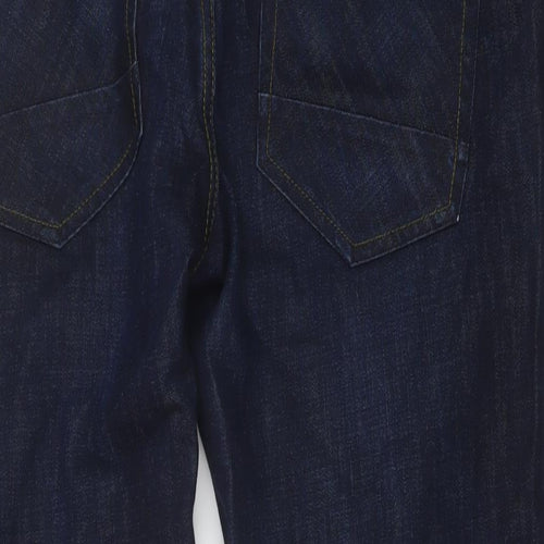 TU Mens Blue Cotton Straight Jeans Size 36 in L30 in Slim Button