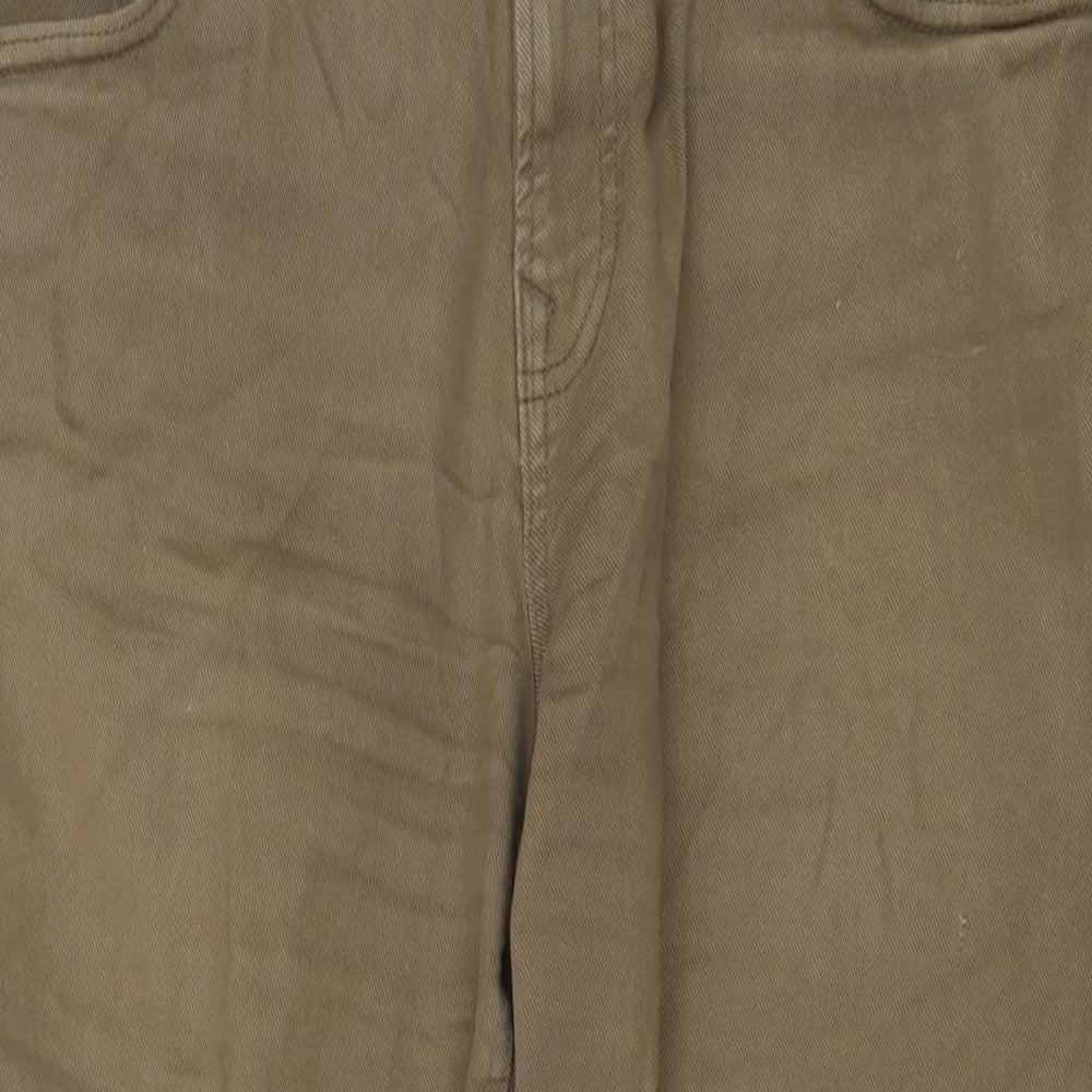 NEXT Mens Brown Cotton Straight Jeans Size 36 in L28 in Regular Button