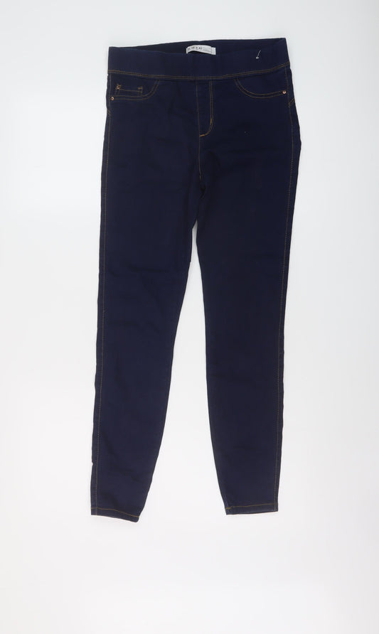 Denim & Co. Womens Blue Cotton Jegging Jeans Size 10 L27 in Regular