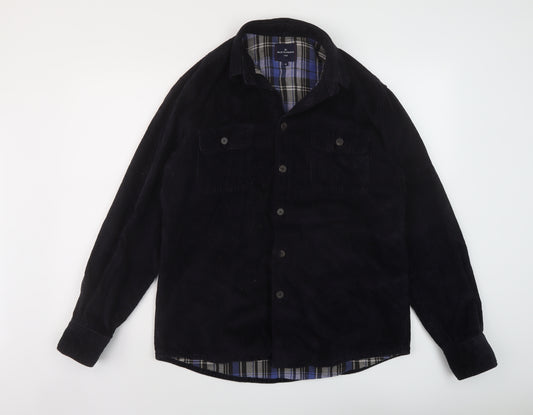 Blue Harbour Mens Blue Jacket Size M Button