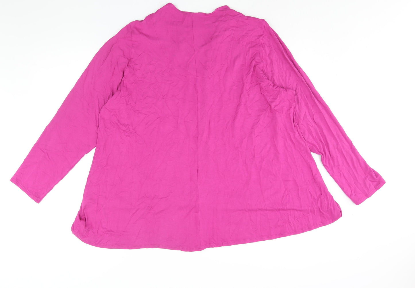 Live Womens Pink Viscose Tunic Blouse Size 20 V-Neck