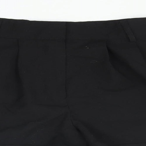 Nasty Gal Womens Black Polyester Basic Shorts Size 12 L3 in Regular Zip