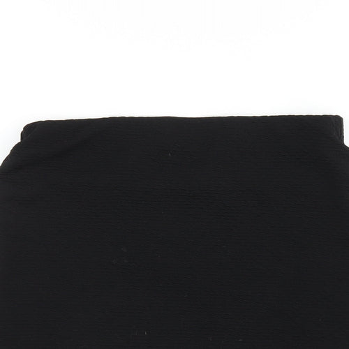 New Look Womens Black Polyester Mini Skirt Size 10