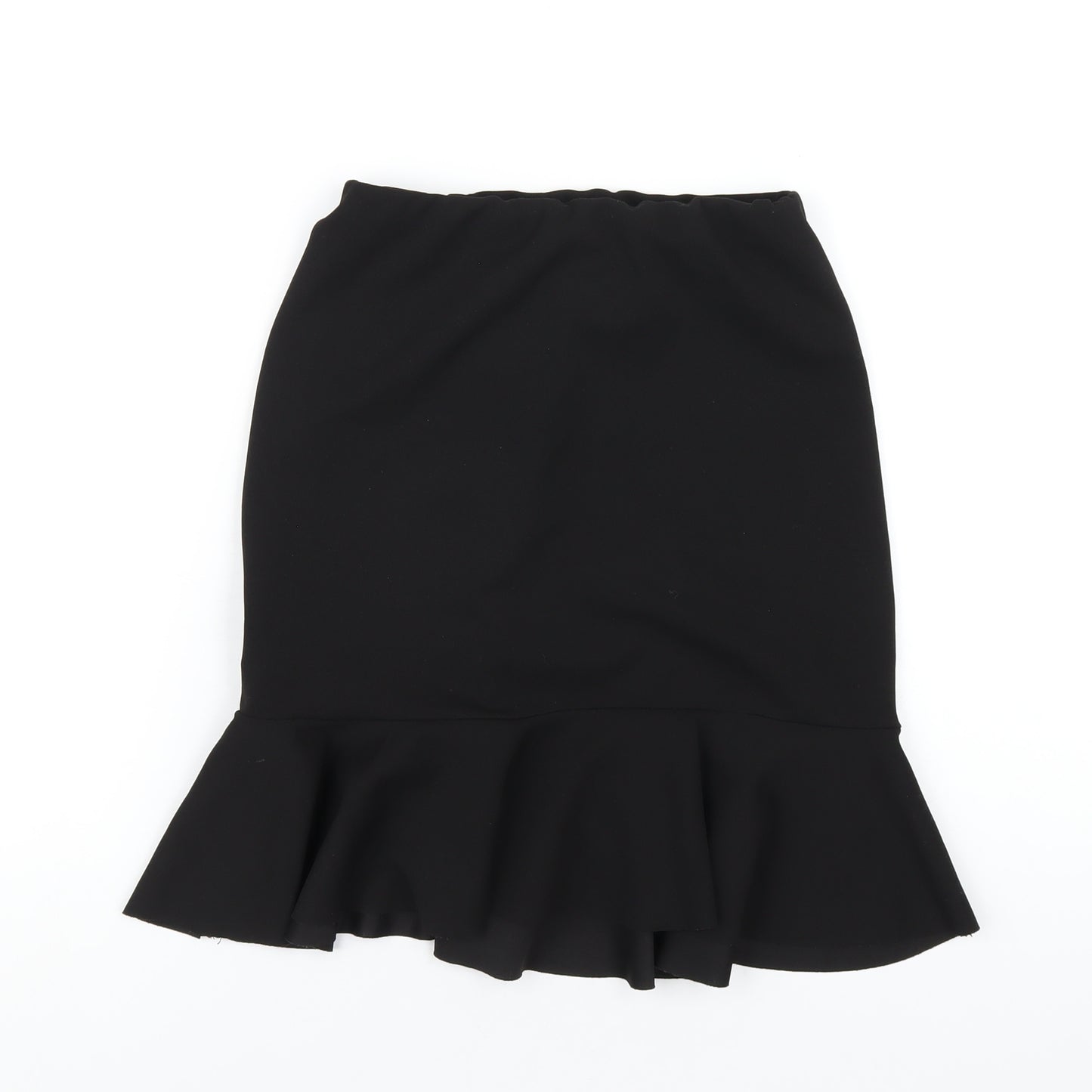 New Look Womens Black Polyester A-Line Skirt Size 10