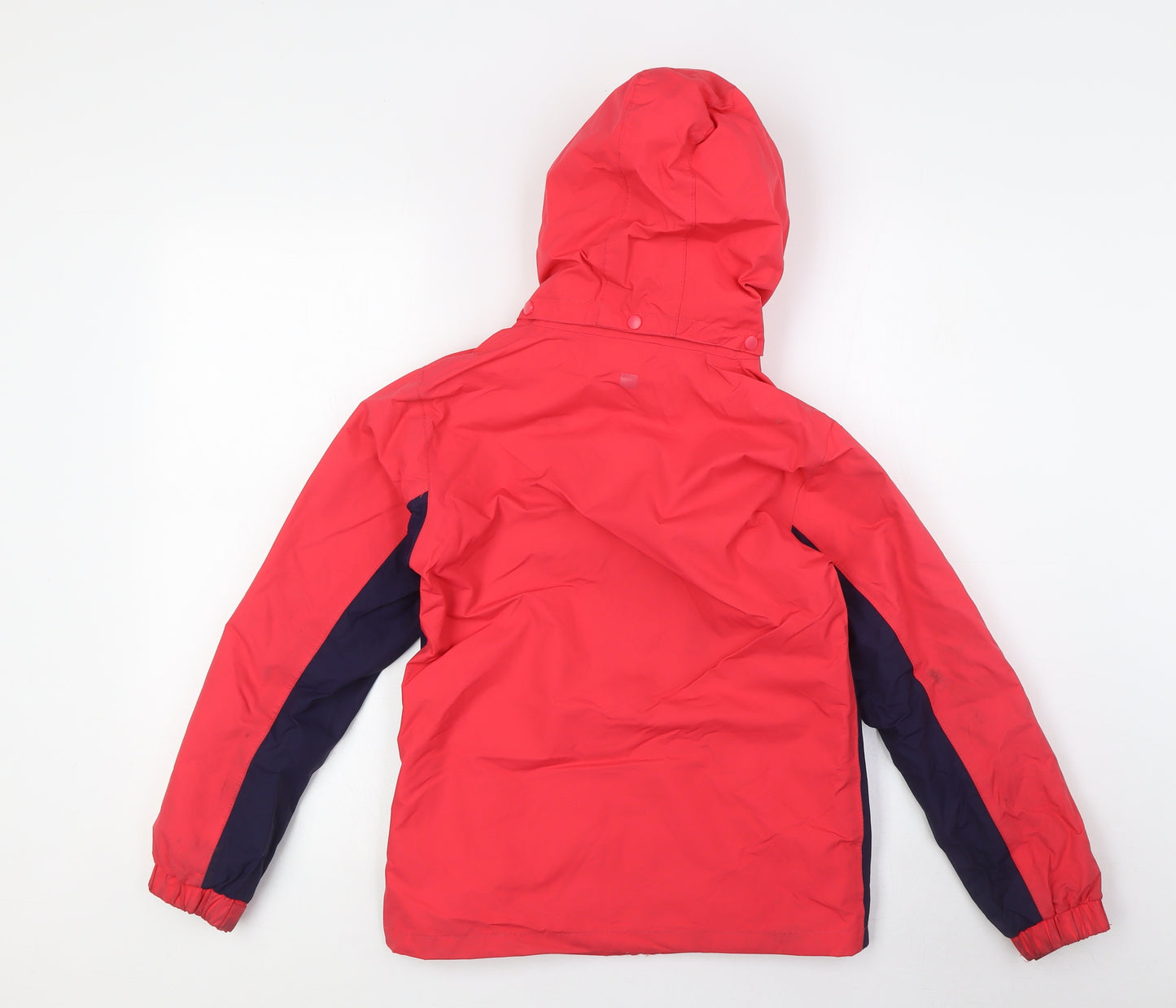 Mountain Warehouse Girls Red 3-in-1 Jacket Jacket Size 9-10 Years Zip - Waterproof, Velcro Cuffs, Detachable Hood