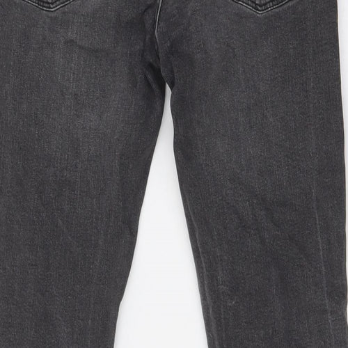 Peacocks Mens Grey Cotton Skinny Jeans Size 30 in L30 in Slim Button