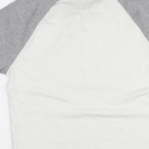 ASOS Mens White Cotton T-Shirt Size M Crew Neck