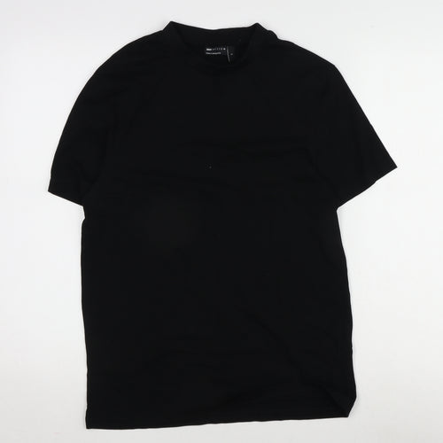 ASOS Mens Black Cotton T-Shirt Size S Crew Neck