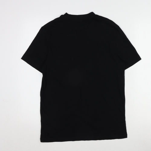 ASOS Mens Black Cotton T-Shirt Size S Crew Neck