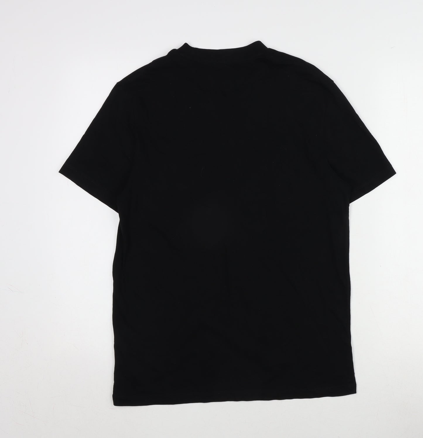 ASOS Mens Black Cotton T-Shirt Size S Crew Neck