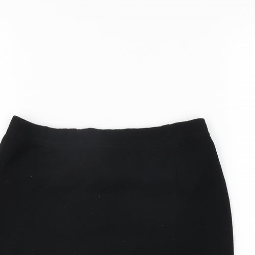 PRETTYLITTLETHING Womens Black Polyester Mini Skirt Size 10