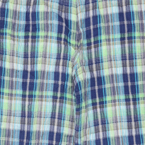 Orvis Womens Multicoloured Plaid Cotton Trousers Size L L29 in Regular Drawstring