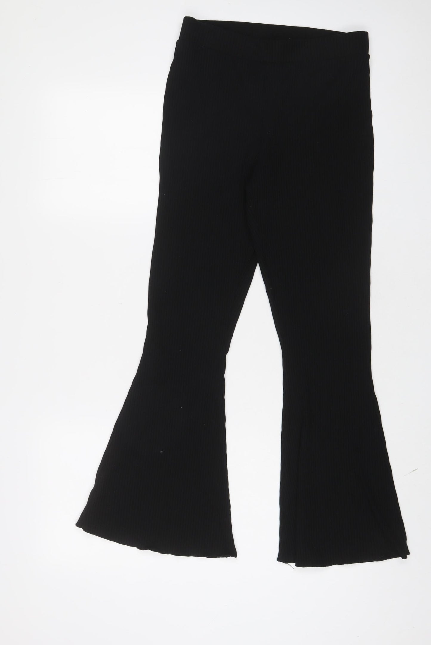 ASOS Womens Black Polyester Trousers Size 10 L28 in Regular