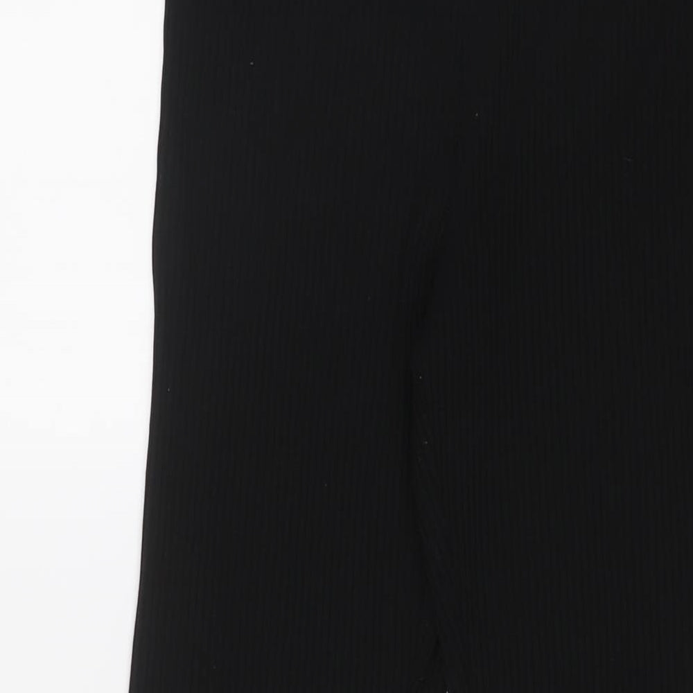 ASOS Womens Black Polyester Trousers Size 10 L28 in Regular