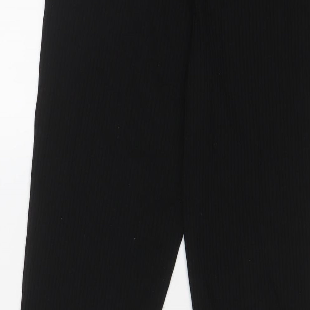 ASOS Womens Black Polyester Trousers Size 10 L28 in Regular