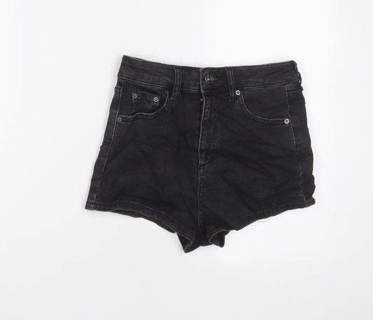 BDG Womens Black Cotton Basic Shorts Size 27 in Regular Zip