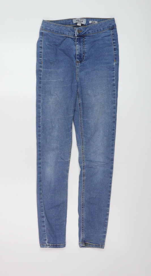 New Look Girls Blue Cotton Jegging Jeans Size 13 Years Regular Button