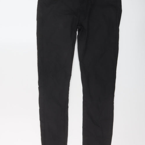 River Island Womens Black Cotton Jegging Trousers Size 10 L27 in Regular Button