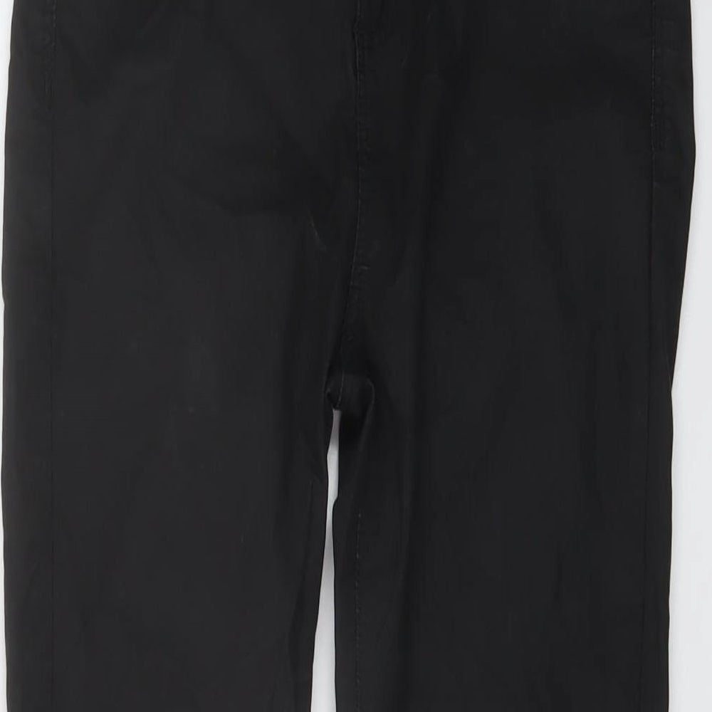 River Island Womens Black Cotton Jegging Trousers Size 10 L27 in Regular Button