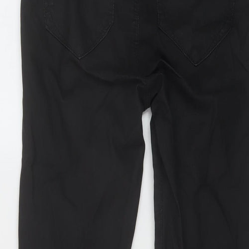 River Island Womens Black Cotton Jegging Trousers Size 10 L27 in Regular Button