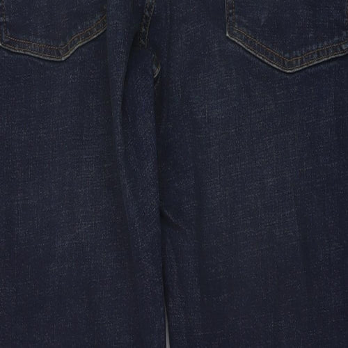 Gap Mens Blue Cotton Straight Jeans Size 36 in L34 in Regular Button