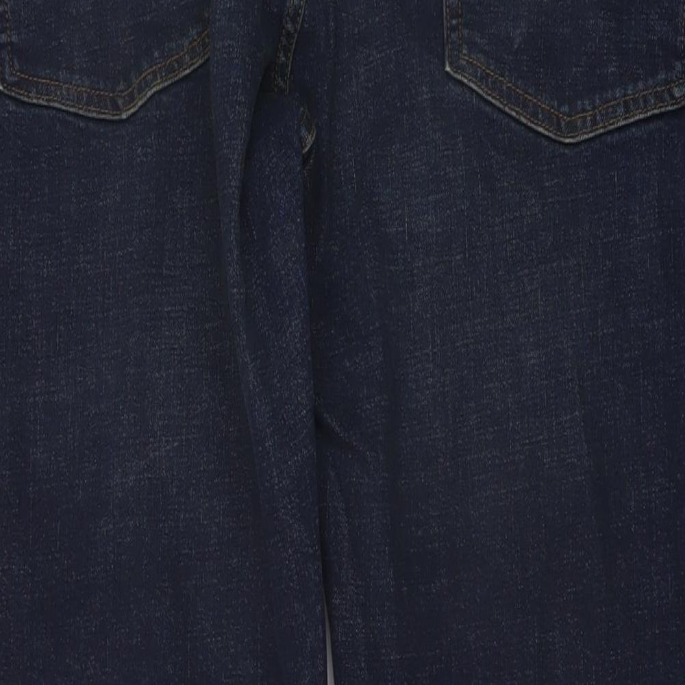 Gap Mens Blue Cotton Straight Jeans Size 36 in L34 in Regular Button