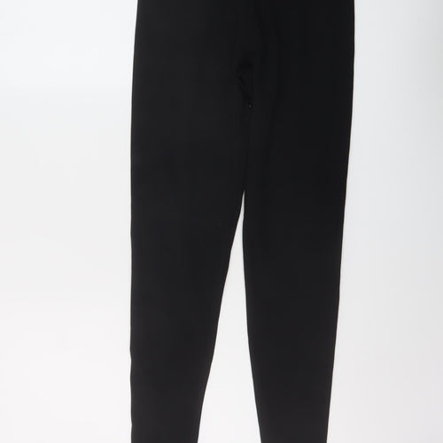 Marks and Spencer Womens Black Cotton Capri Leggings Size 10 L27 in