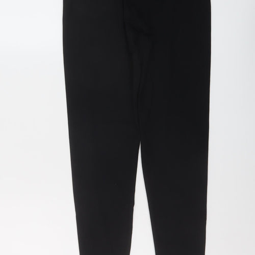 Marks and Spencer Womens Black Cotton Capri Leggings Size 10 L27 in