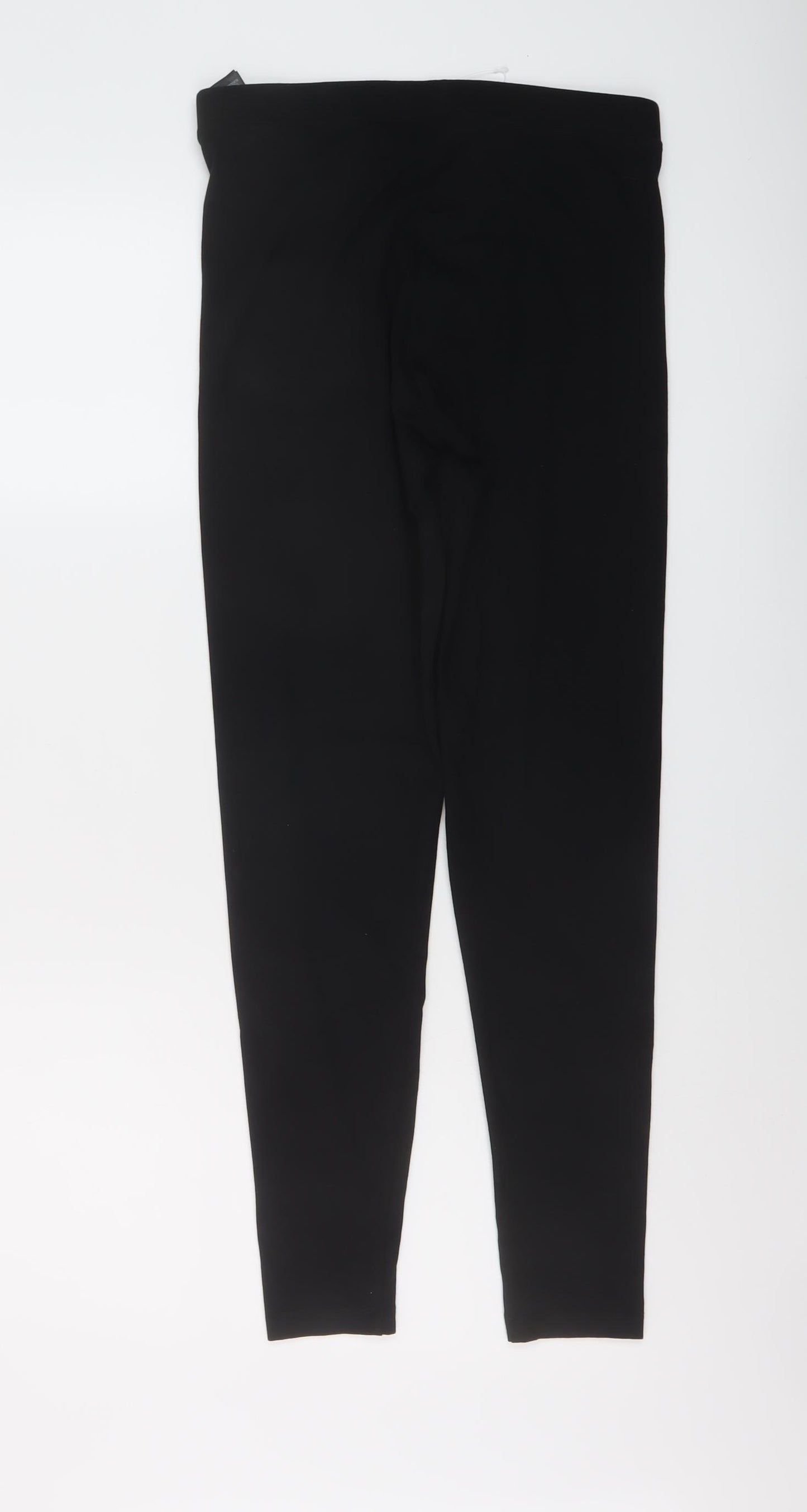 Marks and Spencer Womens Black Cotton Capri Leggings Size 10 L27 in