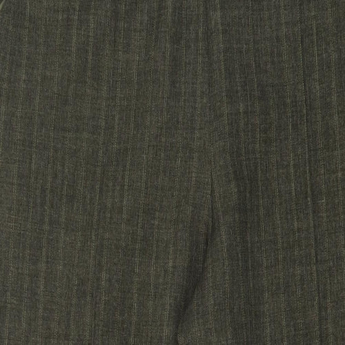 Marks and Spencer Womens Green Polyester Trousers Size 18 L26 in Regular