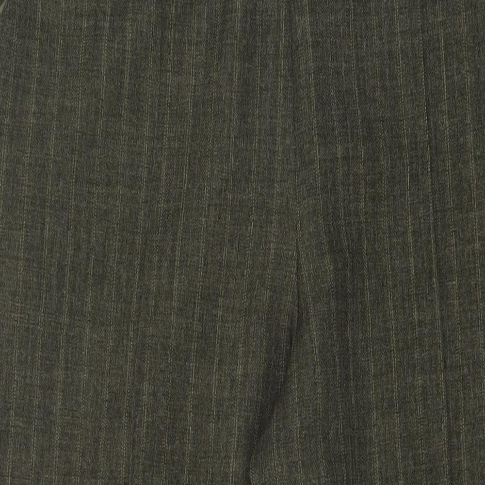 Marks and Spencer Womens Green Polyester Trousers Size 18 L26 in Regular