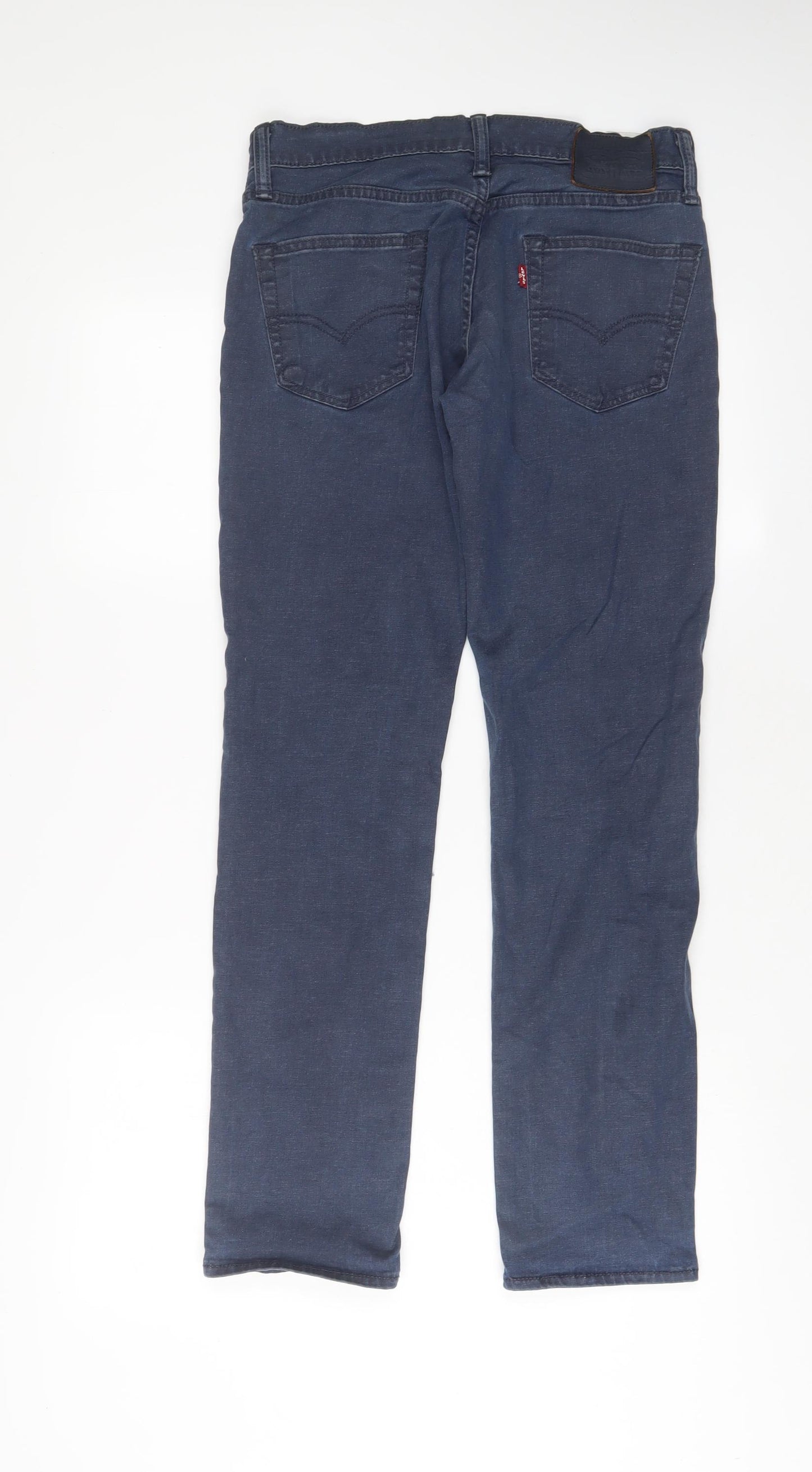 Levi's Mens Blue Cotton Straight Jeans Size 30 in L32 in Regular Zip