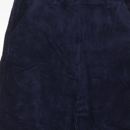 Fat Face Womens Blue Cotton Trousers Size 10 L20 in Regular Zip