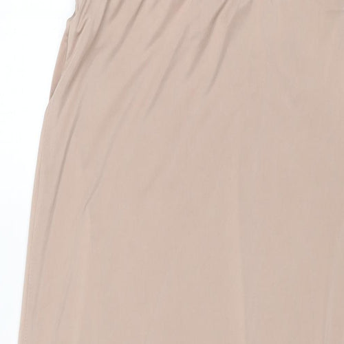 New Look Womens Beige Polyester Maxi Skirt Size 10