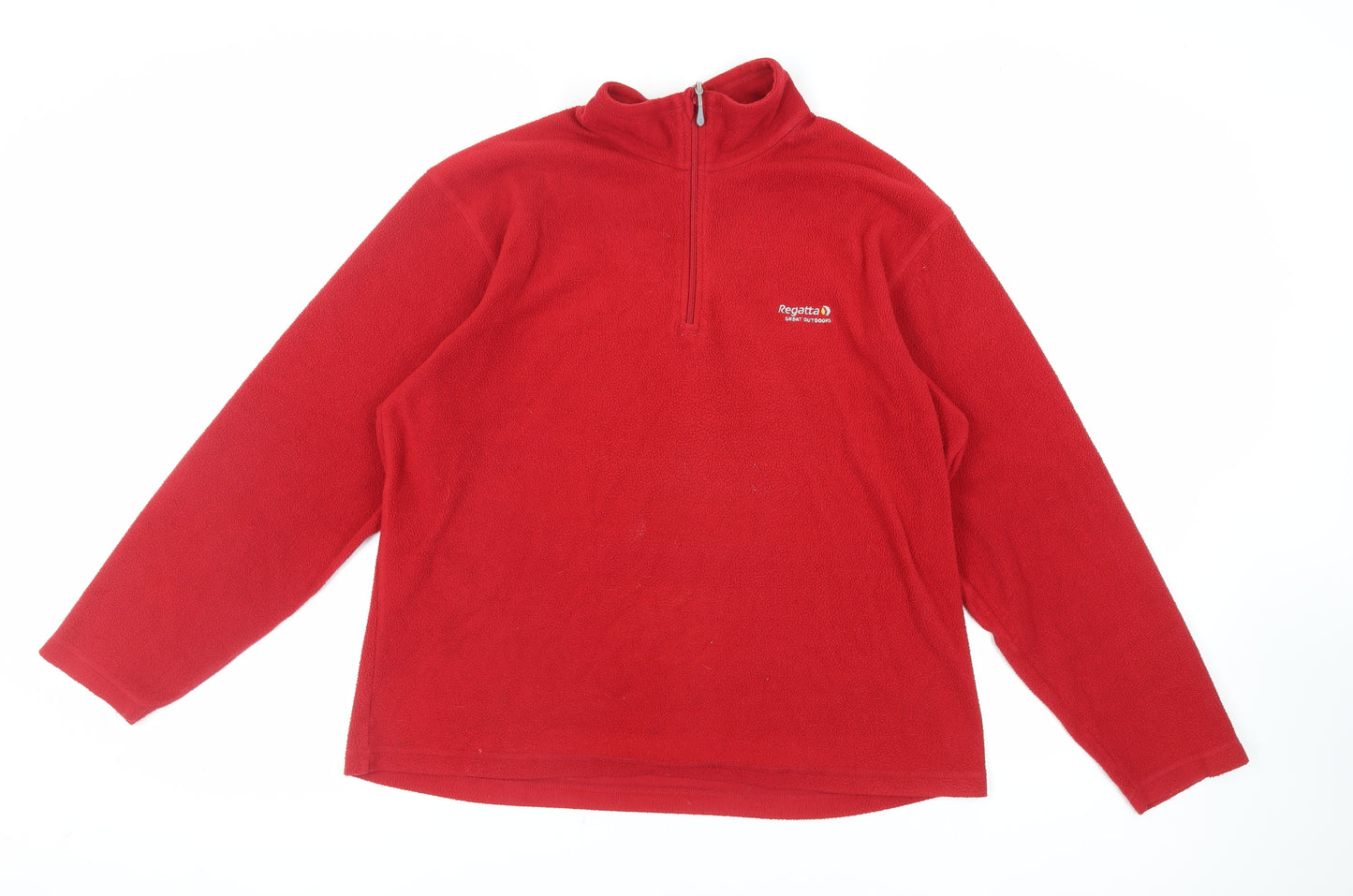 Regatta Mens Red Polyester Pullover Sweatshirt Size L - Logo Vintage